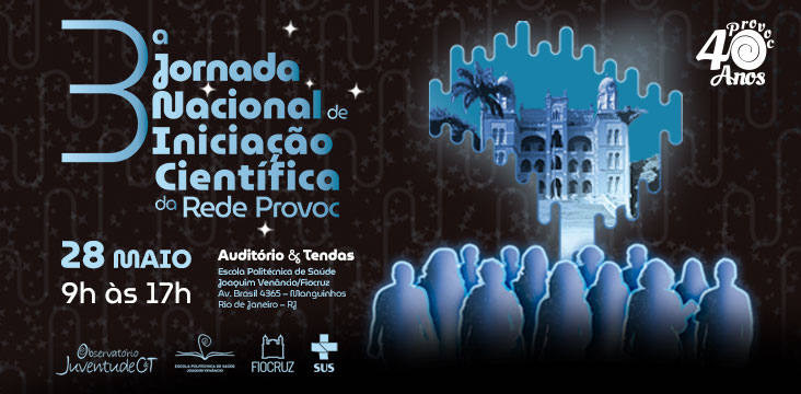 Banner de divulgação da 3 Jornada Nacional da Rede PROVOC.