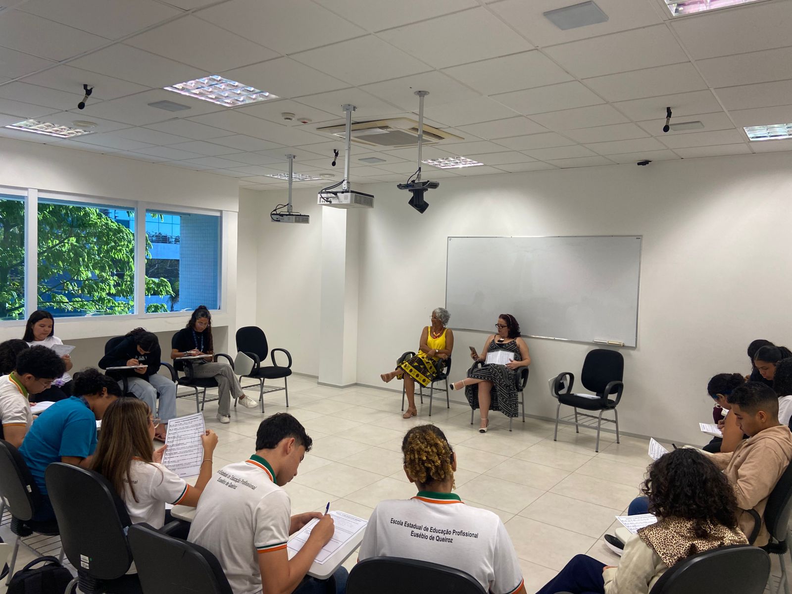 roda de conversa com os estudantes do Provoc Ceará e a coordenação da Rede Provoc.